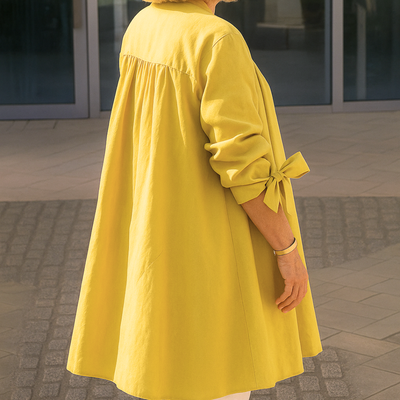 Margaret™ - Elegant Skjortblus Med Rosettärmar