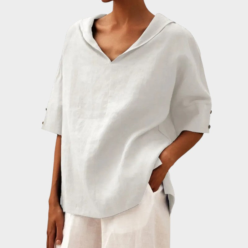 Soraya™ - Lös Casual Sommarblus