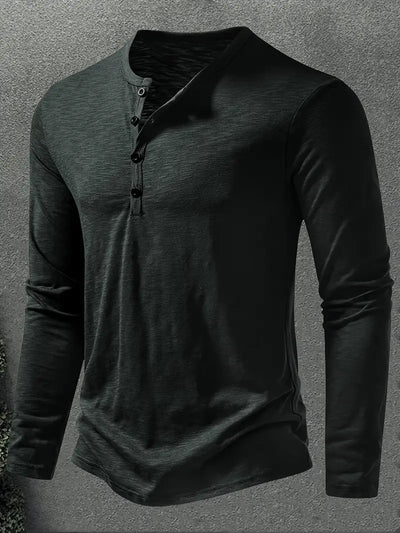 JESPER - LÅNGÄRMAD SKJORTA MED KNAPPSTÄNGNING