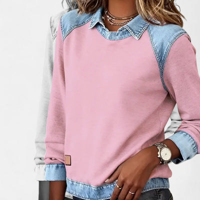 Quincee | Trendy Collared Long Sleeve