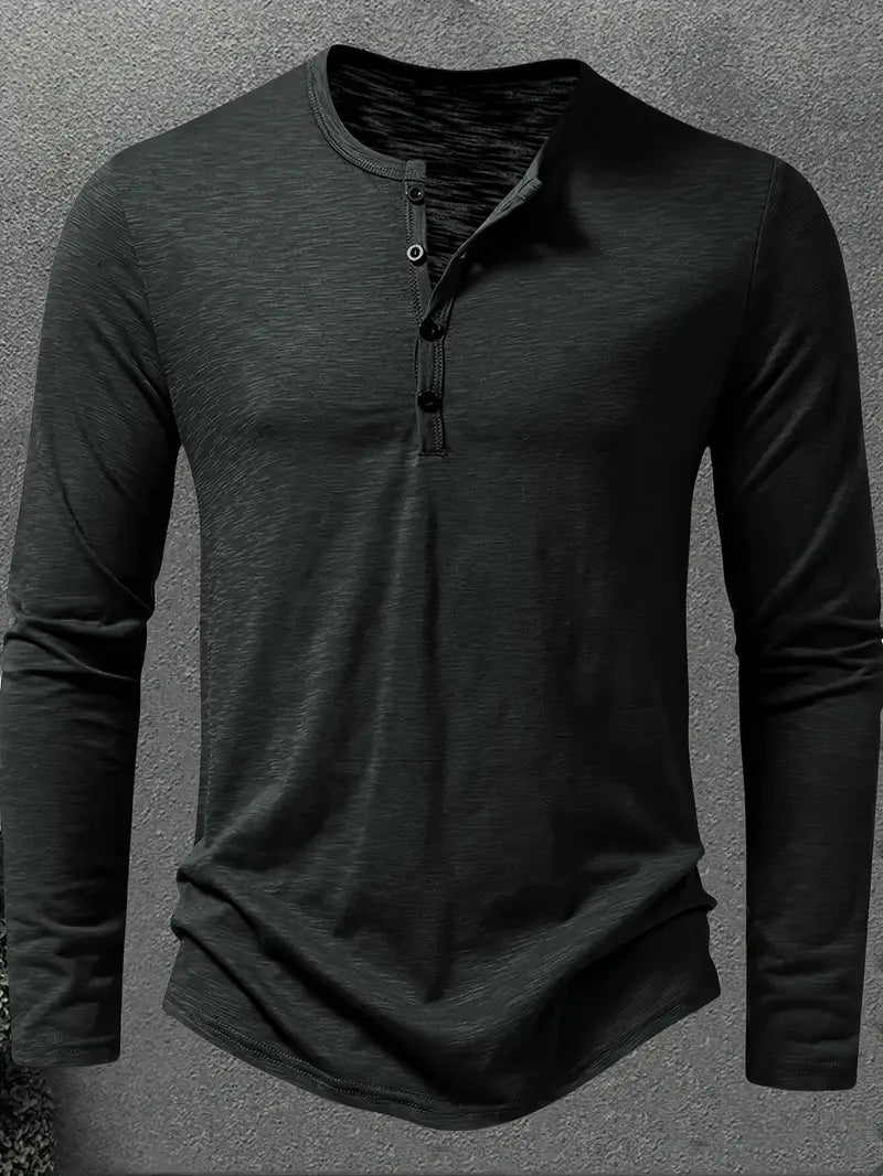 JESPER - LÅNGÄRMAD SKJORTA MED KNAPPSTÄNGNING