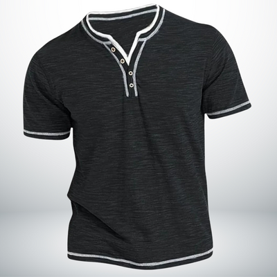 Sören™ - Tidlös & Stilren V-ringad Skjorta