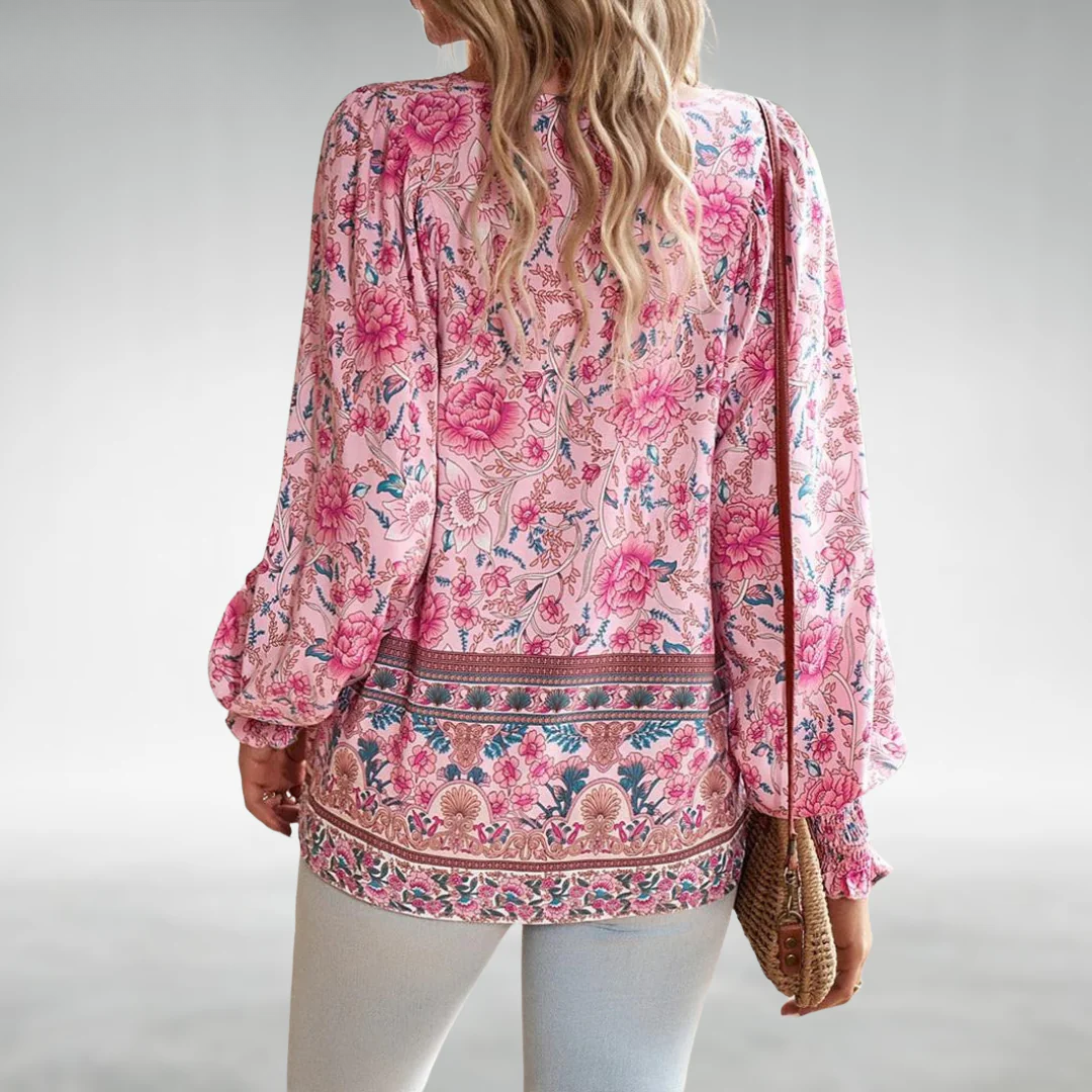 Caisyn | Boho Floral Top