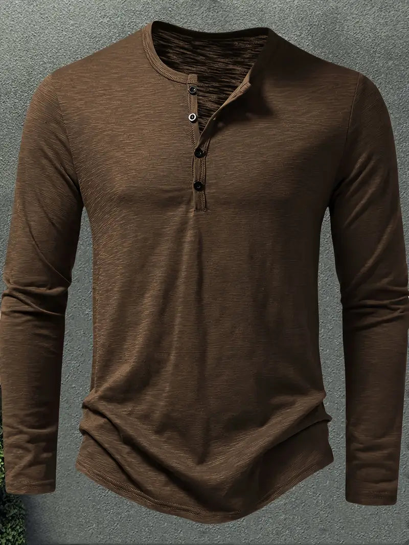 JESPER - LÅNGÄRMAD SKJORTA MED KNAPPSTÄNGNING