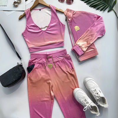 Ellie™ - 3-delat Set Med Modern Gradienttryck