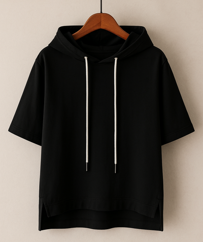 Cheryl | Short Sleeve Hooded Pullover