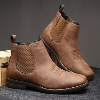 FULK - TIDLÖSA LÄDER CHELSEA BOOTS FÖR HERRAR