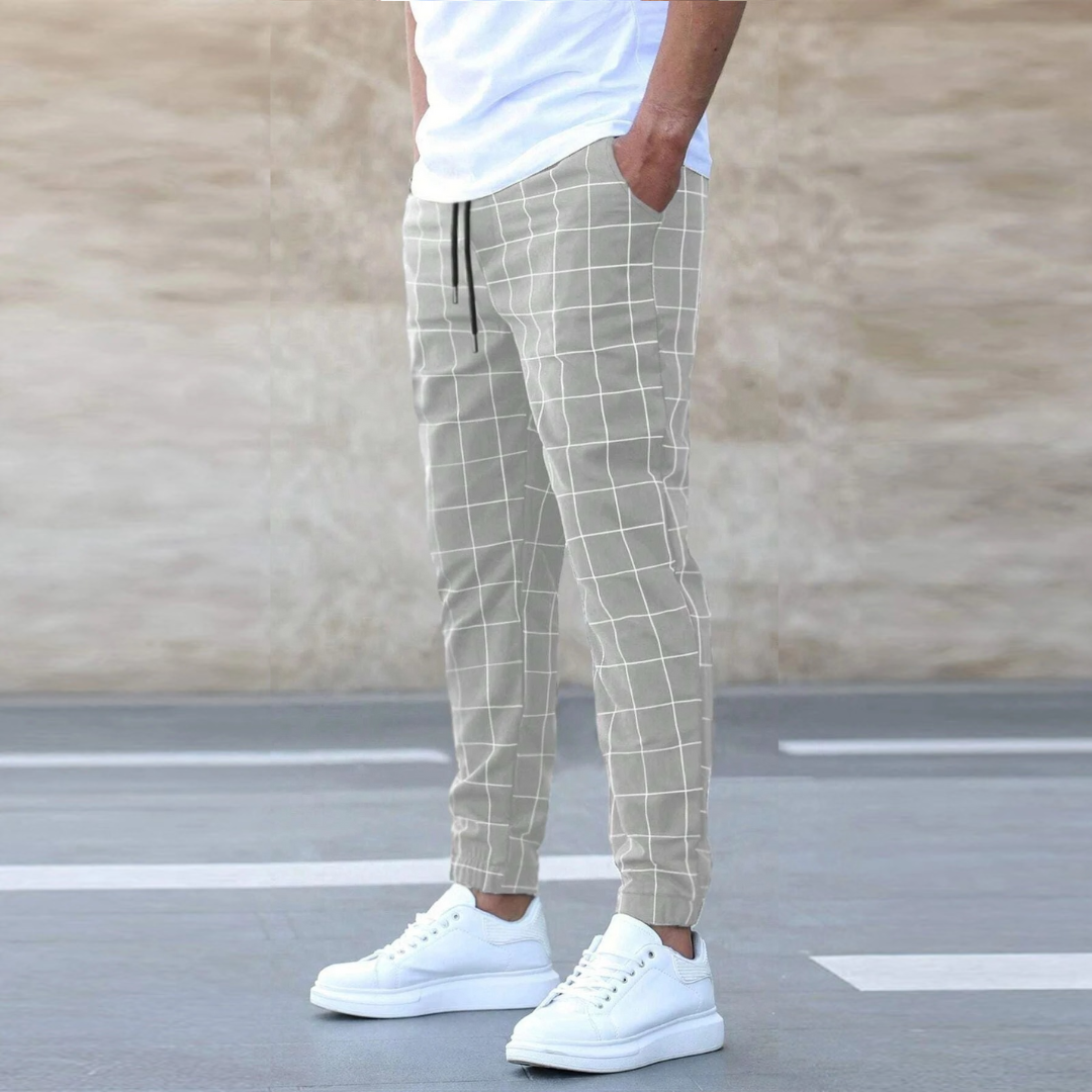 Cavalli™ - Lediga Rutiga Sommarbyxor