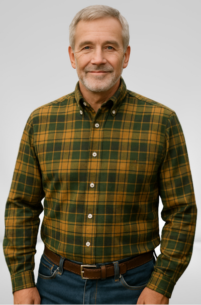 Elias™ – Klassisk Stilren Rutig Herrskjorta