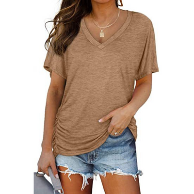 Carly | Classic V-Neck Loose Fit Shirt