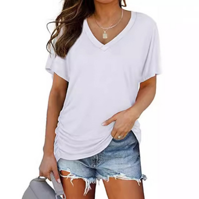 Carly | Classic V-Neck Loose Fit Shirt