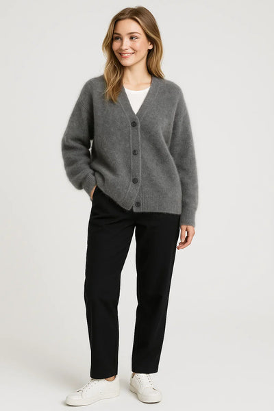 Tania | Soft Knitted V-Neck Cardigan