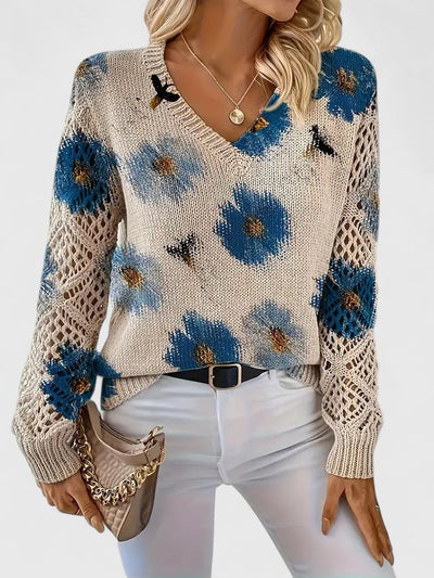 Kaiti | Elegant Floral Sweater