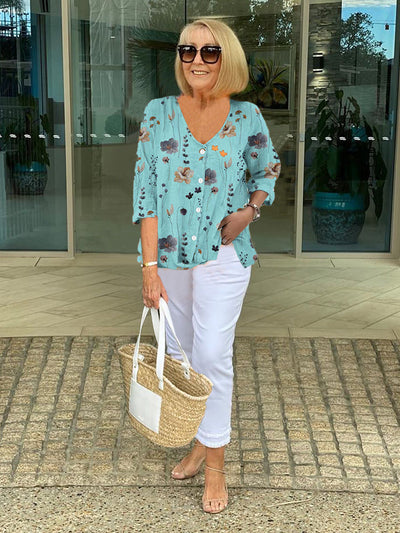 Elora | Floral Blouse