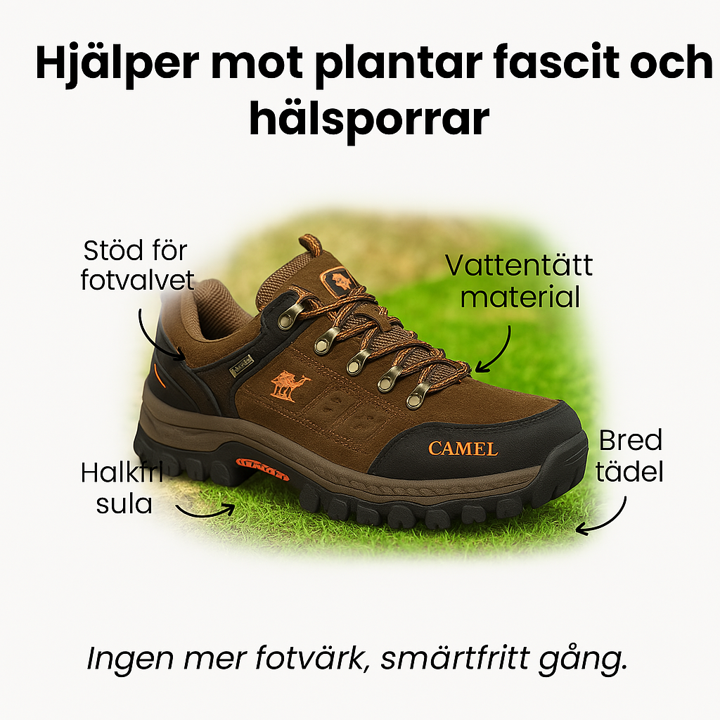 Seeker™ - Ortopediska, Halkfria och Andningsbara Innovativa Vandringsskor | + GRATIS guide för en optimal gångställning