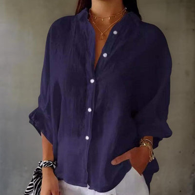 Beatrice | Elegant Linen Blouse