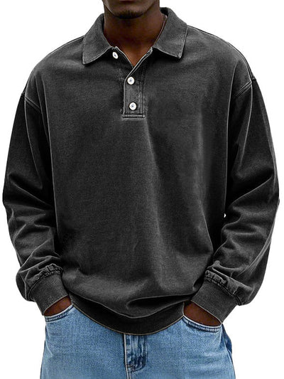 Edgar | Long Sleeve Polo Shirt