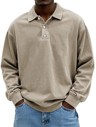 Edgar | Long Sleeve Polo Shirt